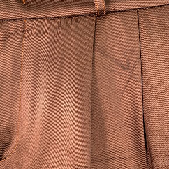 SIES MARJAN Size 34 Brown Acetate Blend Pleated Dress Pants - Picture 5 of 12
